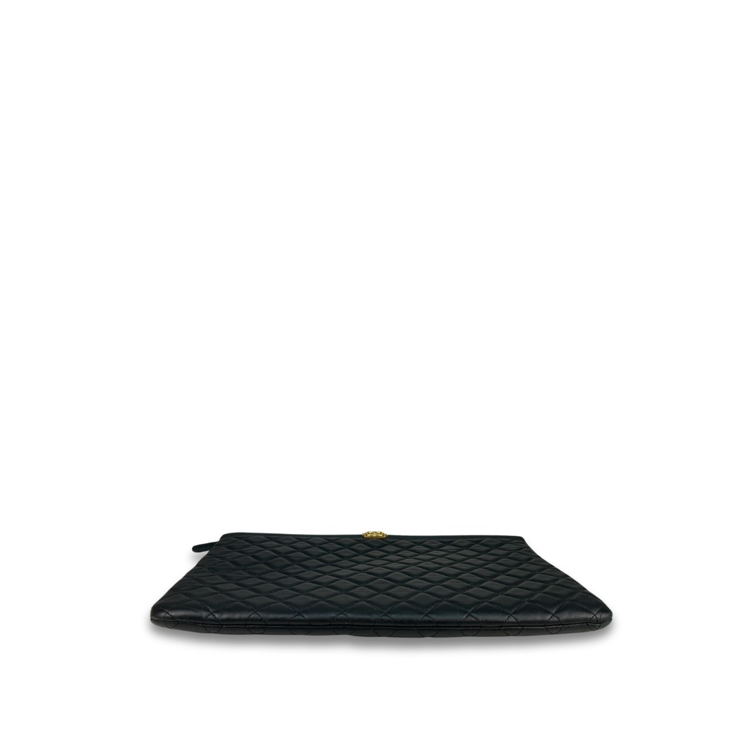 Chanel Calfskin Boy Zipper Clutch