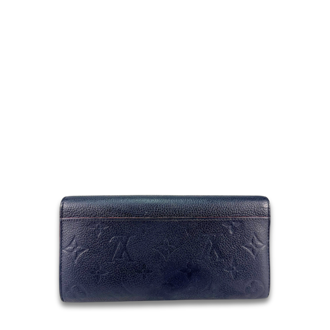 Louis Vuitton Navy Empreinte Sarah Wallet