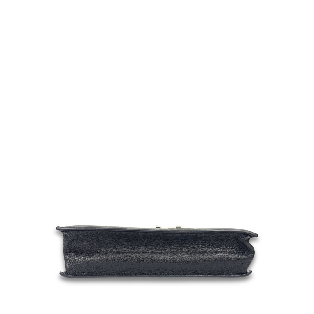 Hermès Chevre Mysore Verrou Clutch Black