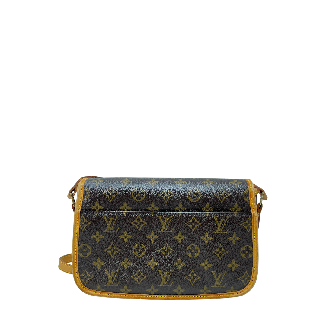 Louis+Vuitton+Sologne+Shoulder+Bag+Brown+Canvas+Monogram+Coated