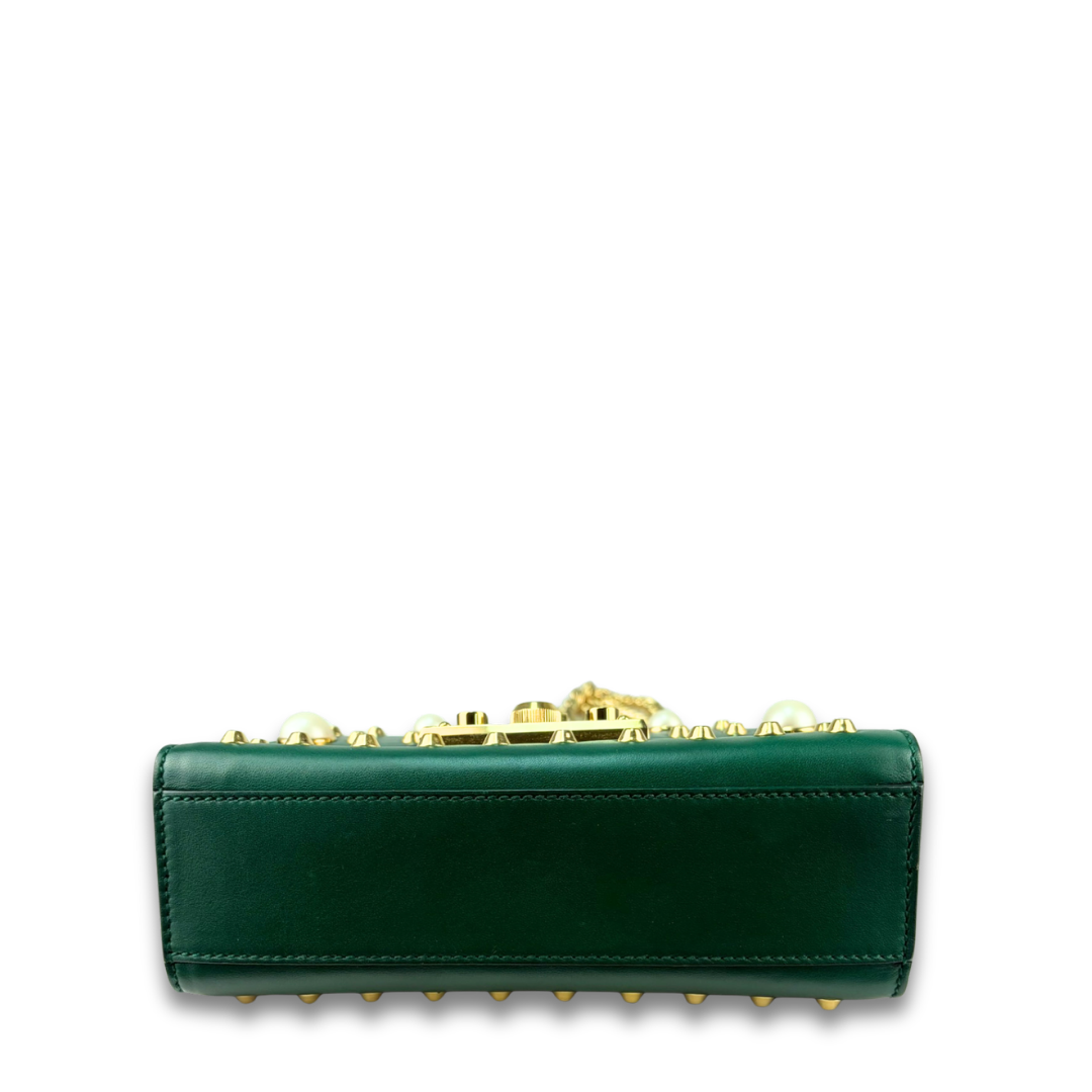Gucci Green Pearly Small Padlock Bag