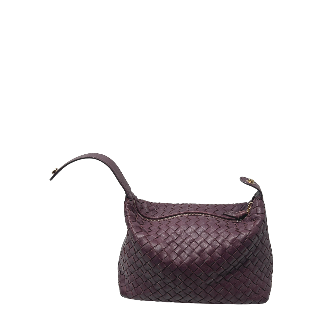 Bottega Veneta Snap Handle Vanity Bag - Purple