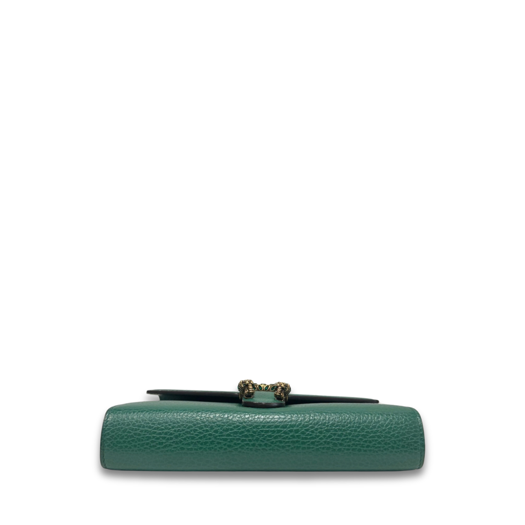 Gucci Green Mini Dionysus Chain Wallet