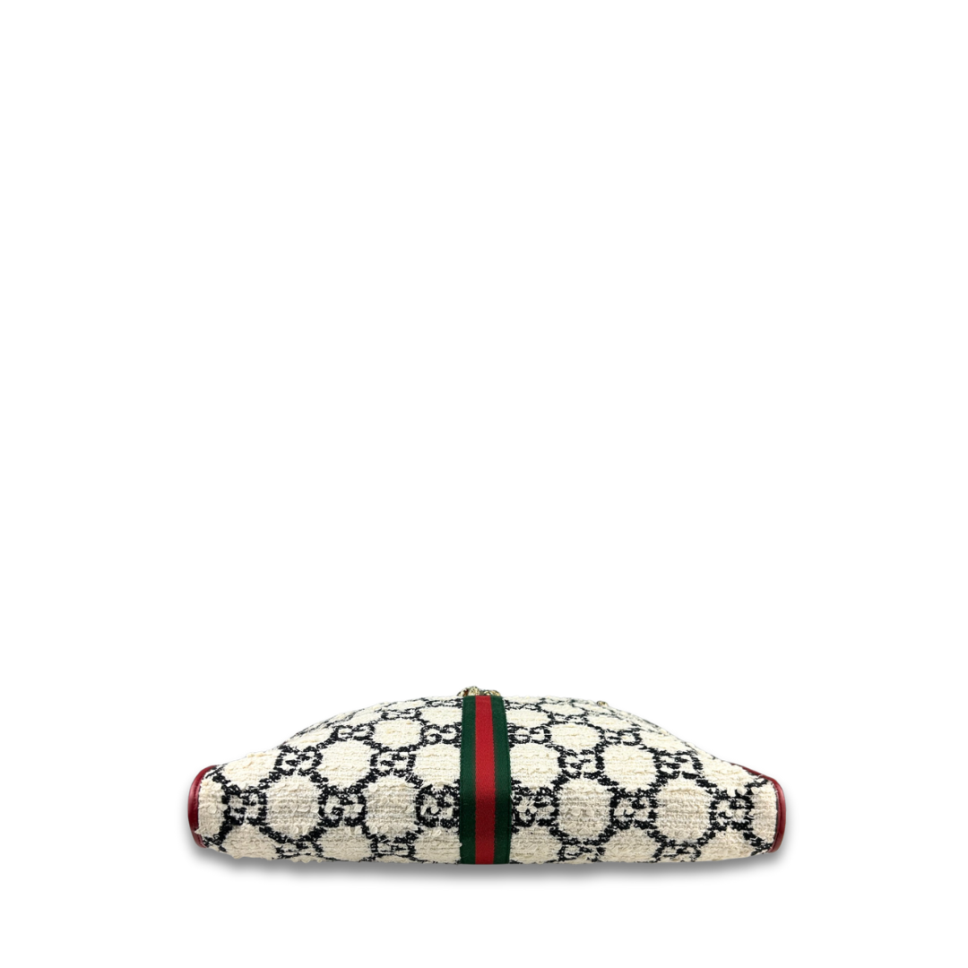 Gucci Bouclé Tweed Rajah Chain Tote