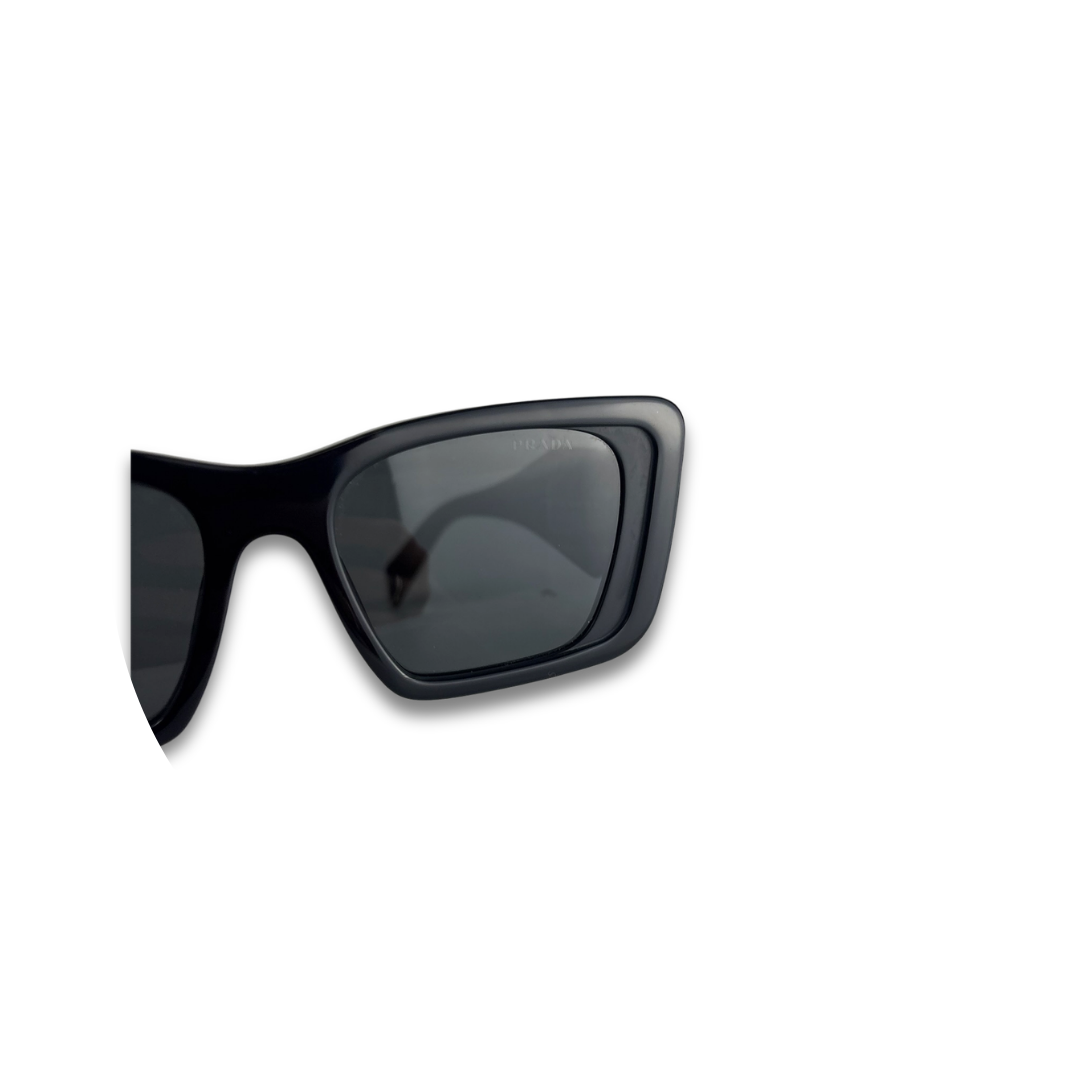 Prada Black Rectangular Sunglasses