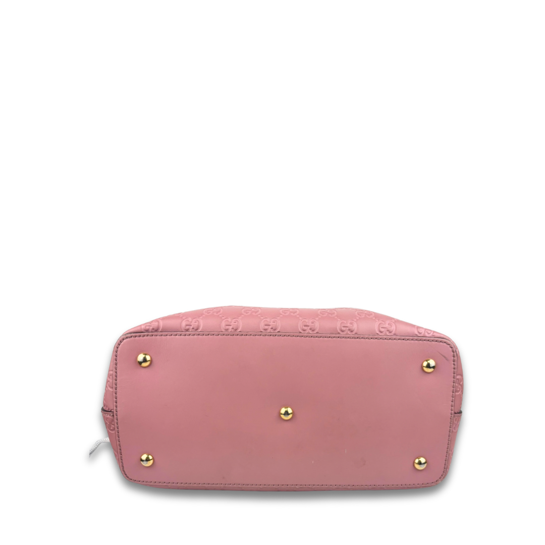 Gucci Pink Guccissima Foldover Tote
