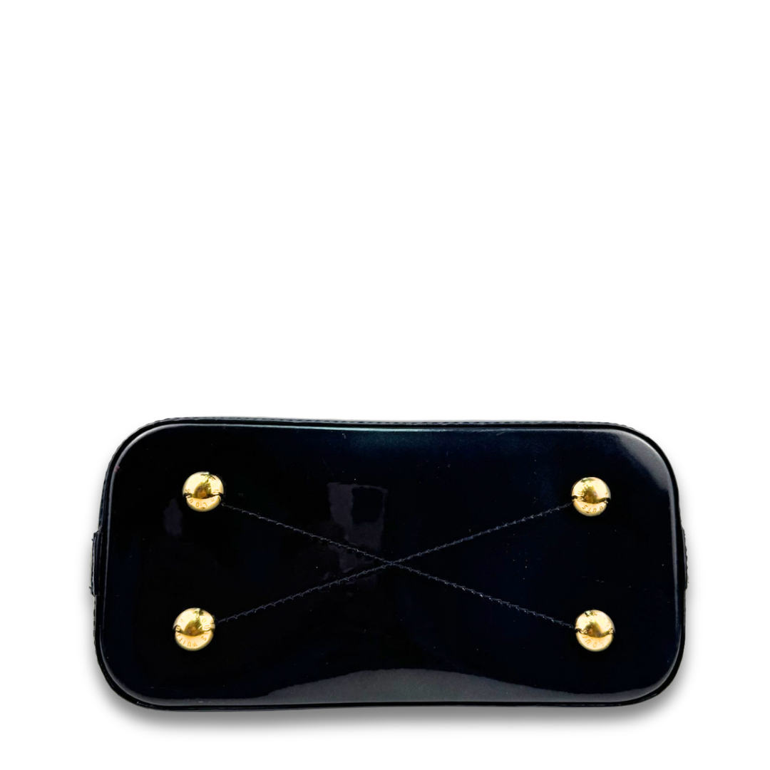 Louis Vuitton Navy Blue Patent Alma BB