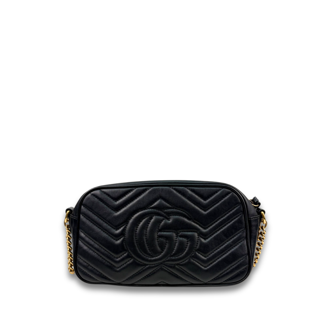 Gucci Black Marmont Small Camera Bag