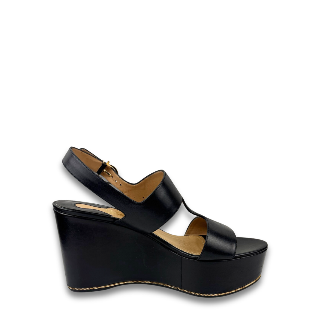 Salvatore Ferragamo Fiamma Platform Sandals - Size 9