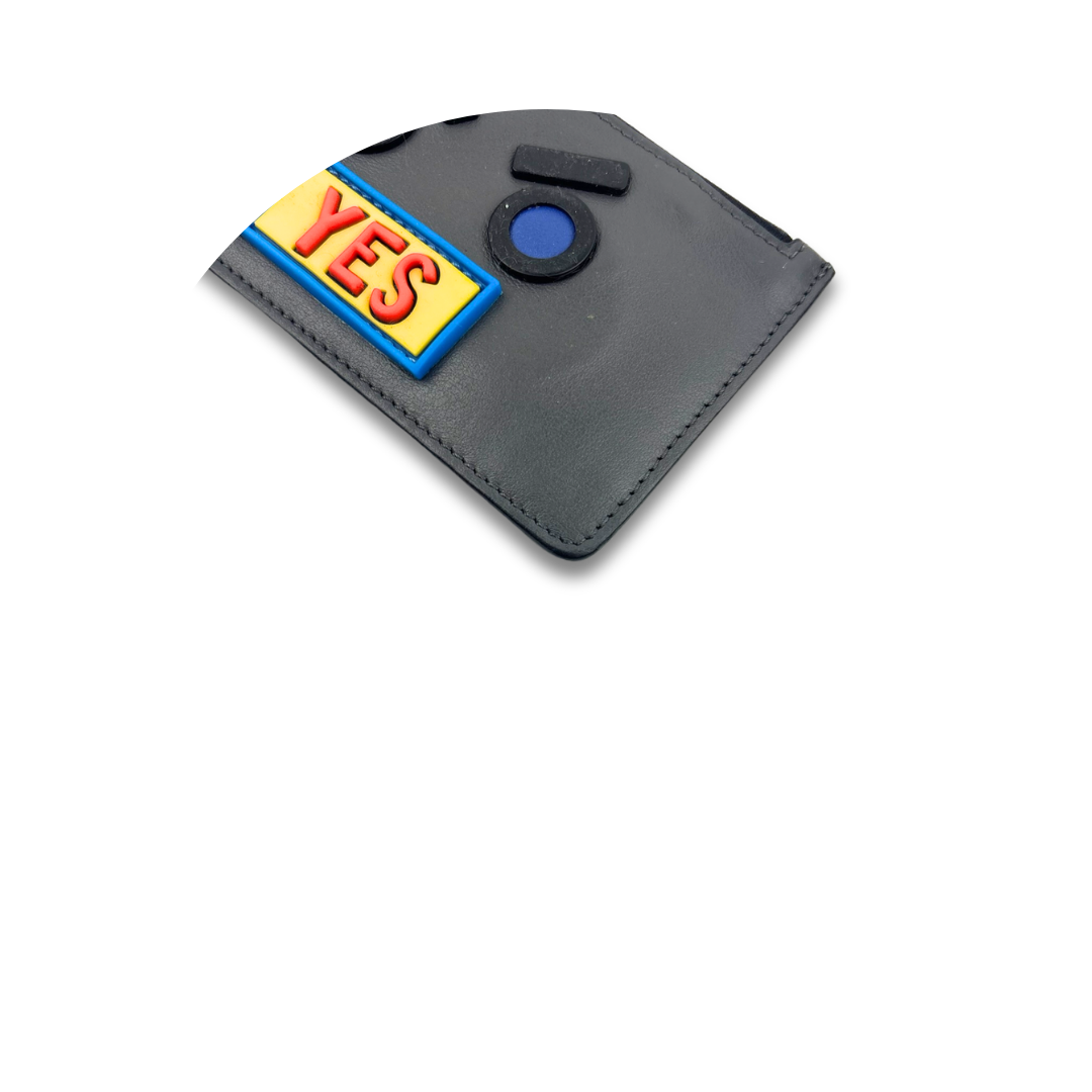 Fendi Faces Grey Card Holder
