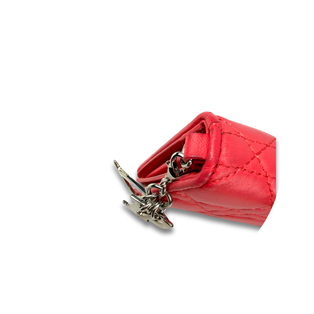Dior Hot Pink Cannage Wallet