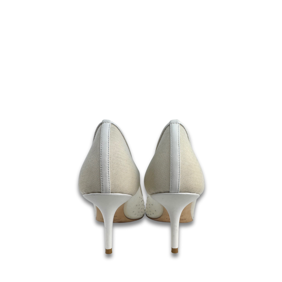 Jimmy Choo Crystal Love 65 Mesh Pumps - Size 41