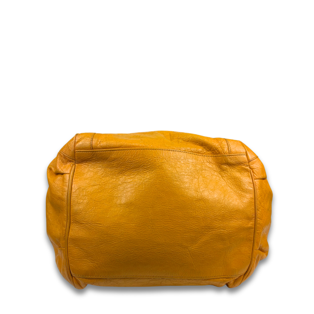 Balenciaga Orange Motorcross Sunday Tote