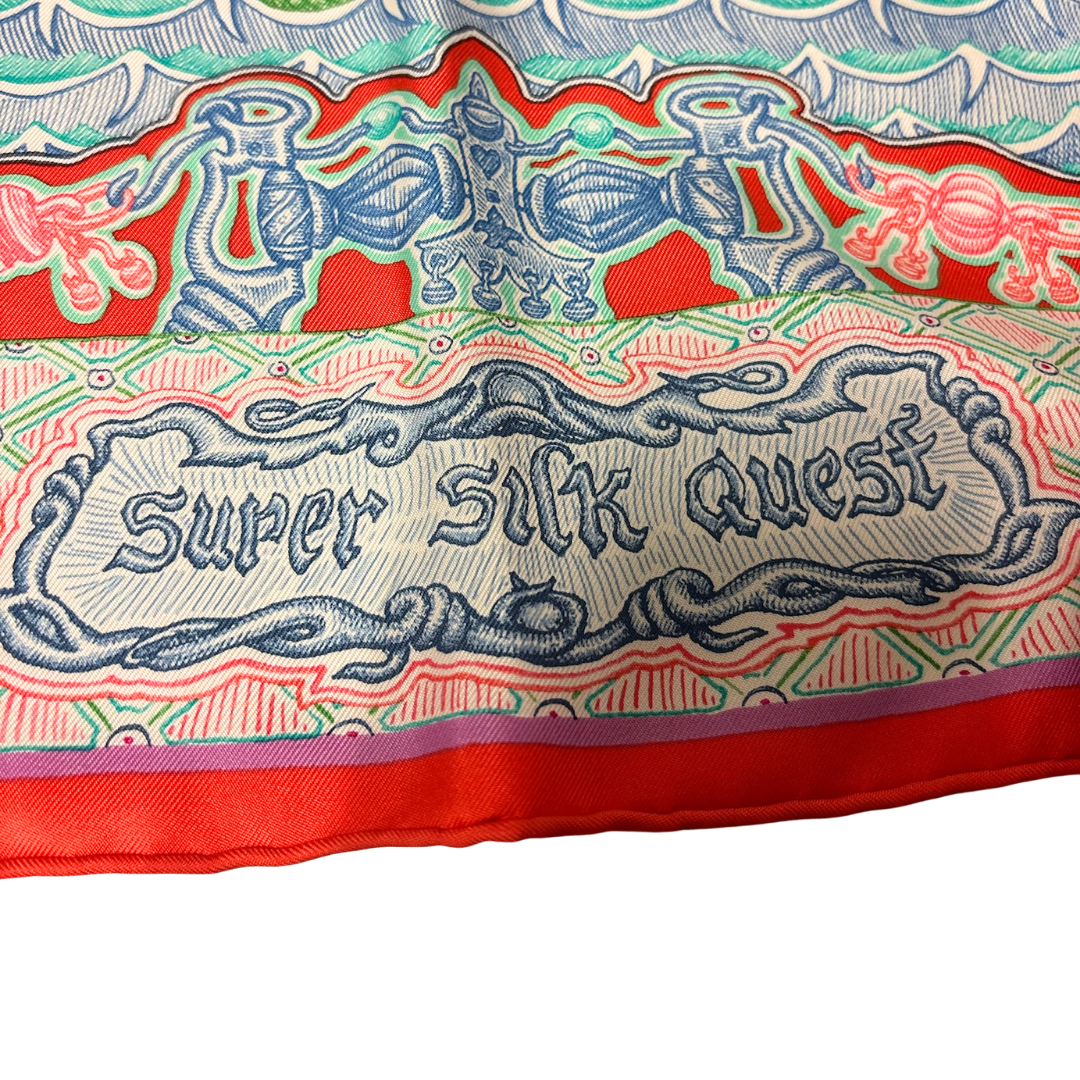 Hermès Super Silk Quest 90 Scarf
