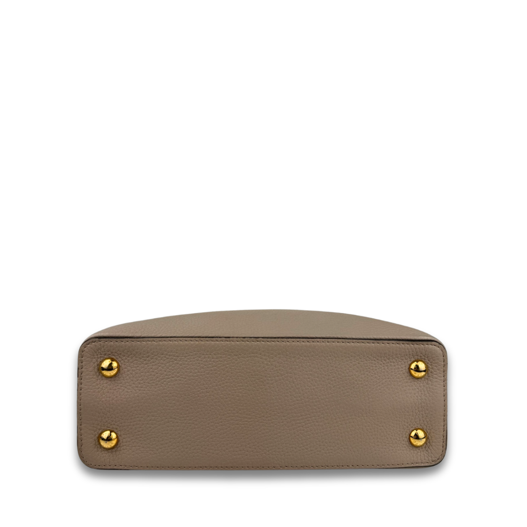 Louis Vuitton Taupe Capucines MM