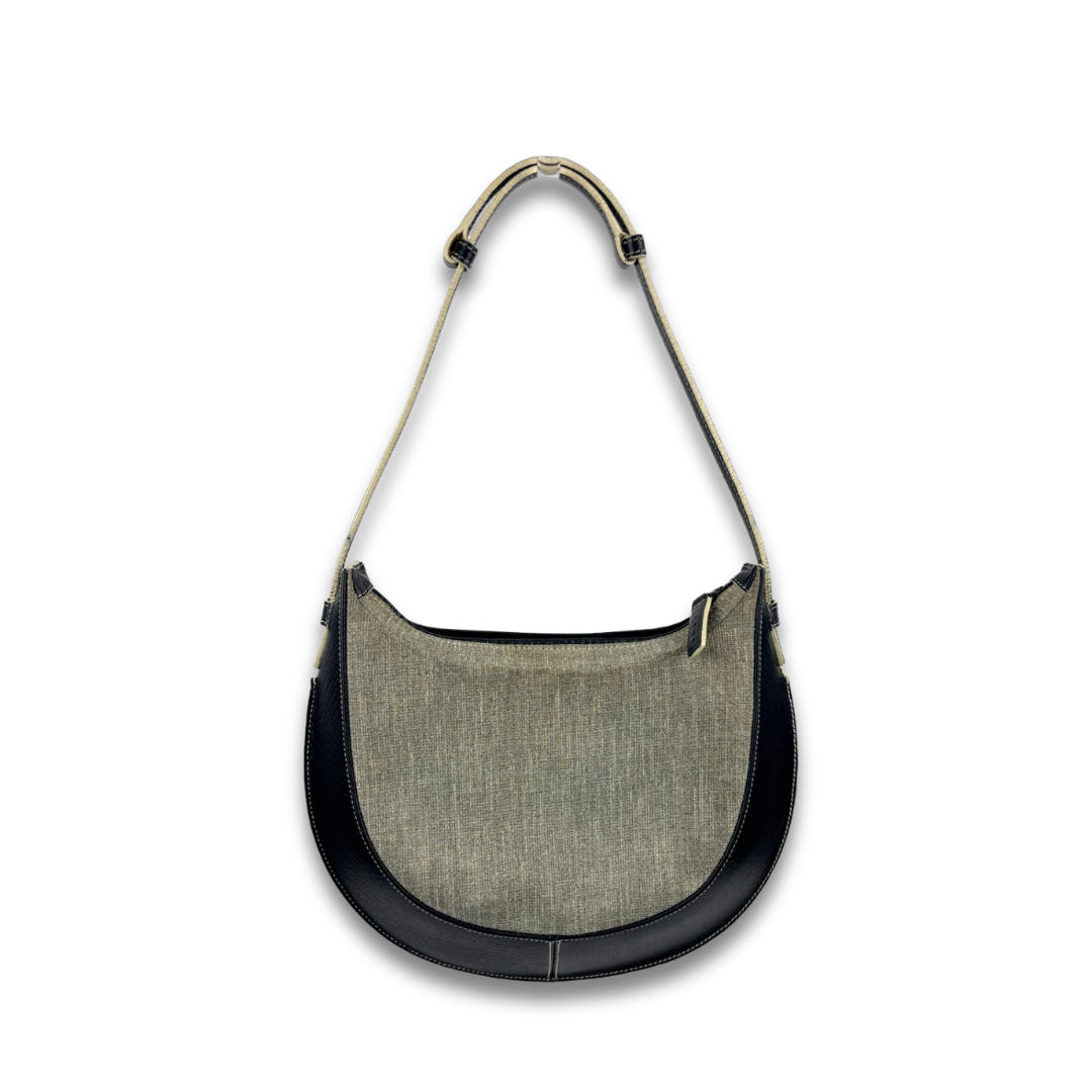Loewe Canvas Vintage Luna Shoulder Bag