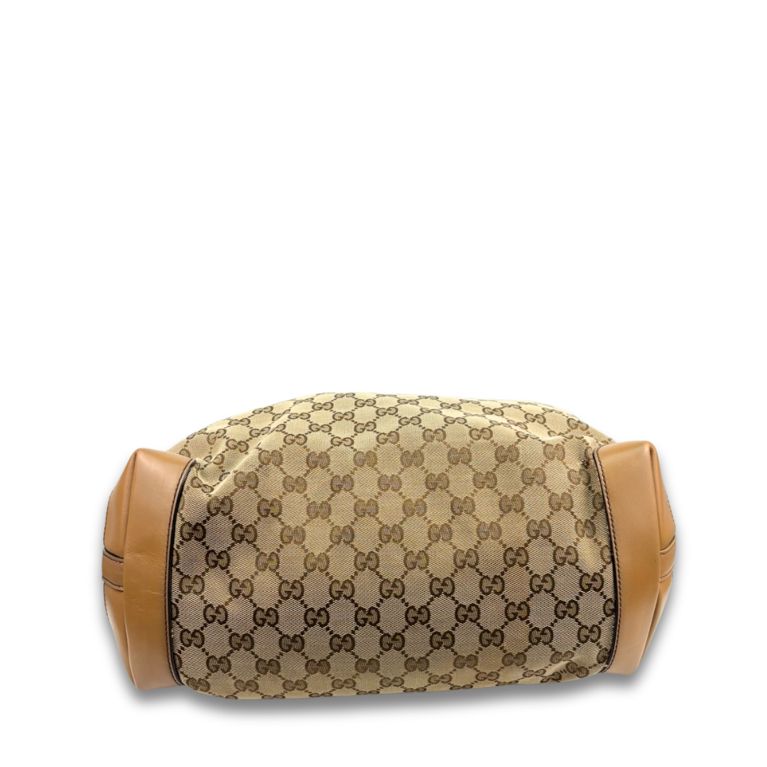 Gucci Brown Canvas Craft Tote