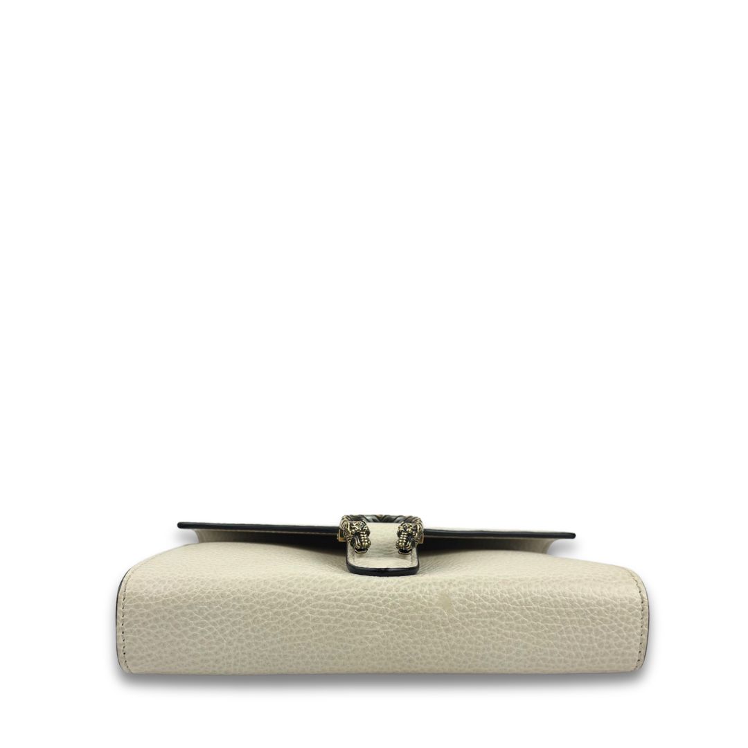 Gucci White Garden Dionysus Chain Wallet