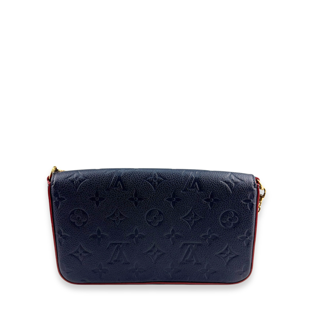 Louis Vuitton Navy Blue Empreinte Pochette Felicie