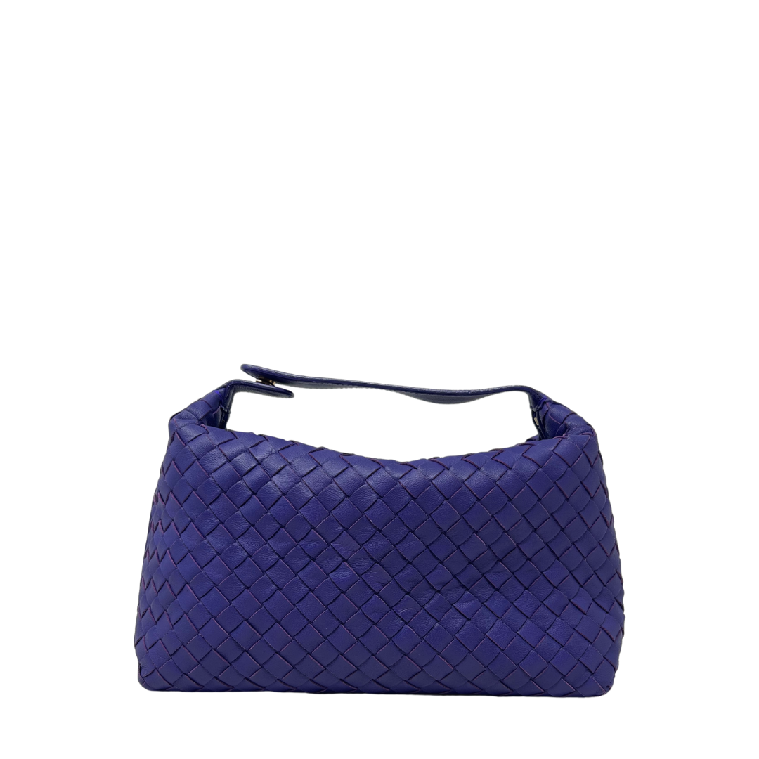 Bottega Veneta Snap Handle Vanity Bag - Purple