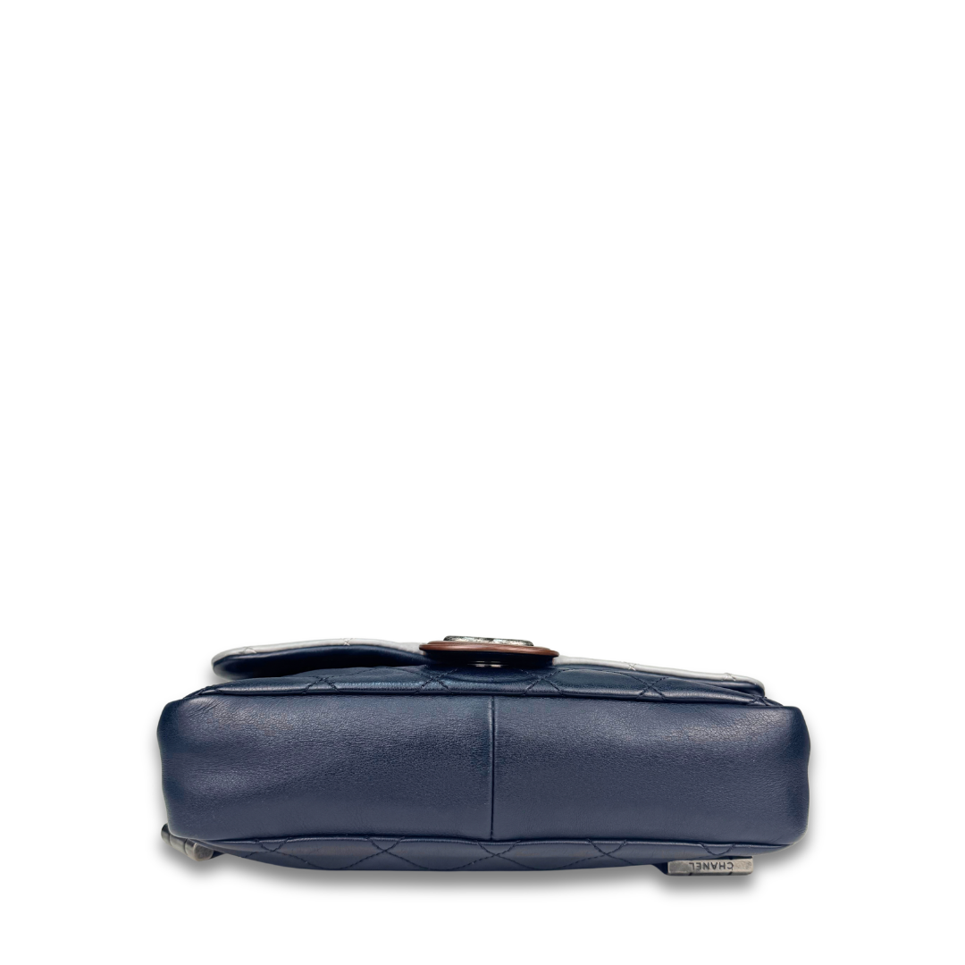 Chanel Tricolor Calfskin Chic Flap Bag
