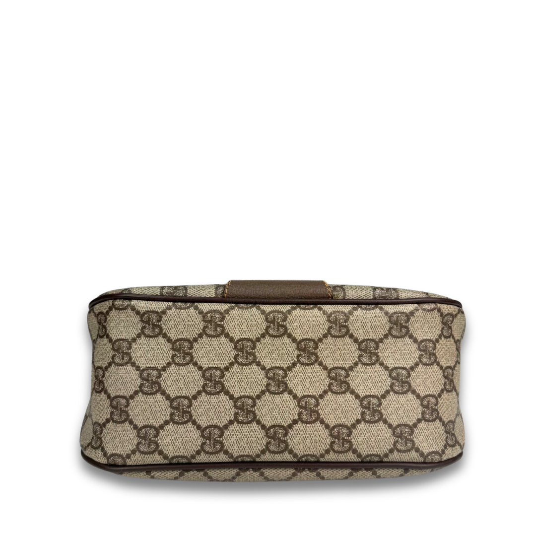 Gucci Brown Vintage Halfmoon Crossbody