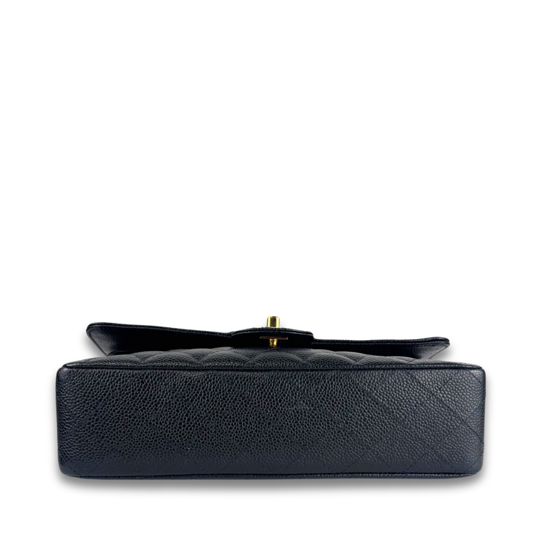Chanel Black Caviar Medium Double Flap