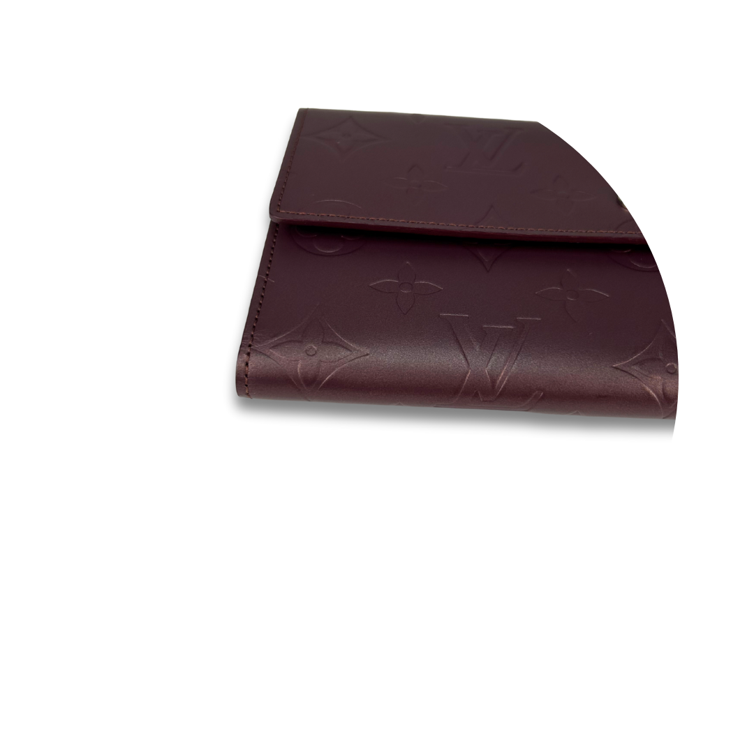 Louis Vuitton Mat Burgundy Porte Tresor International Wallet