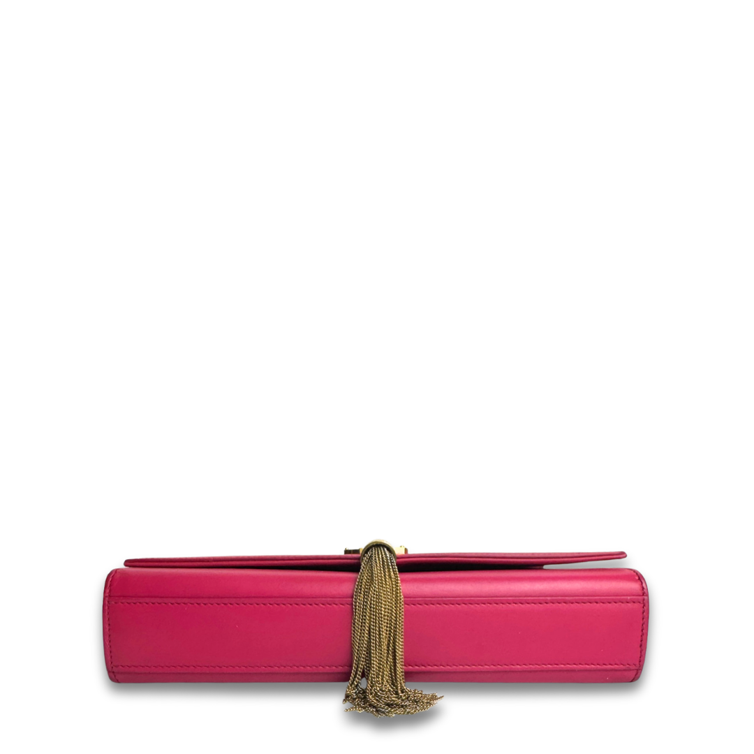 YSL Hot Pink Medium Kate Tassel Chain Bag