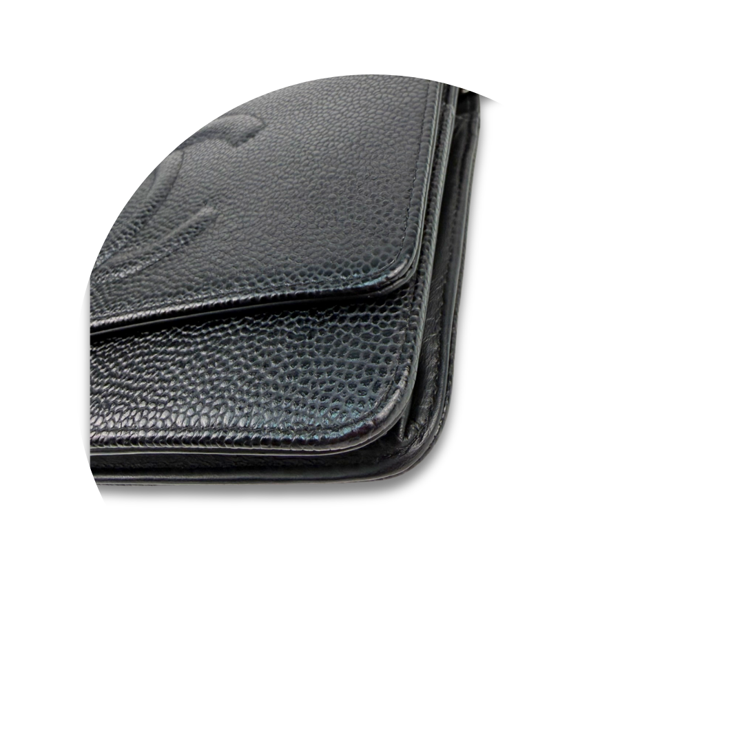 Chanel Caviar Timeless Wallet on Chain