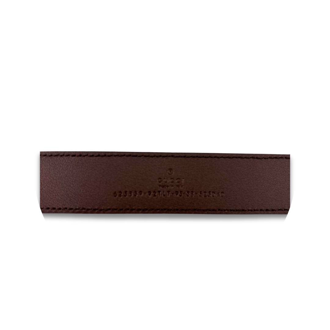 Gucci 1" Monogram Marmont Belt- Size 95