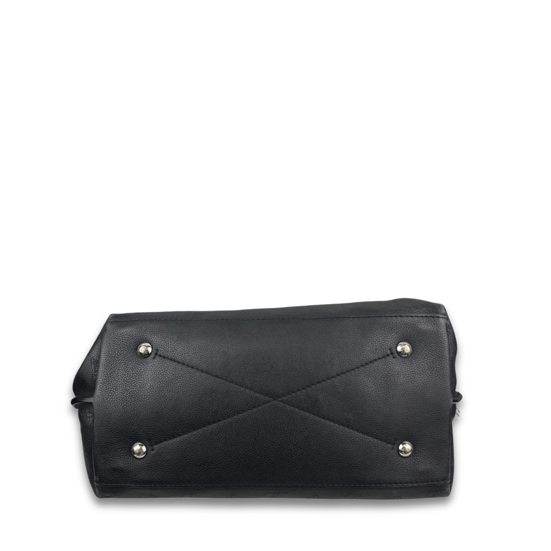 Louis Vuitton Black Mahina Carmel Hobo