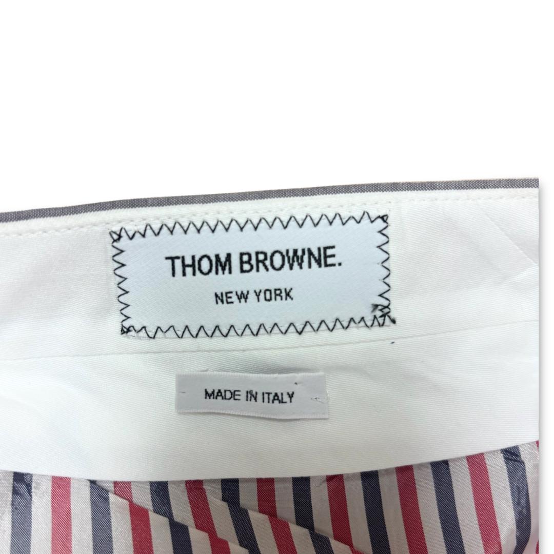 Thom Browne Seersucker Pleated Skirt-Size 38