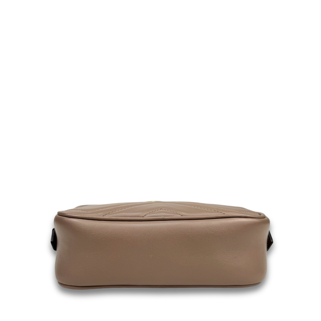 Gucci Dusty Rose Mini Marmont Camera Bag