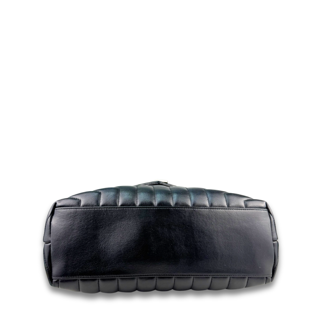 YSL Black Medium Loulou Shoulder Bag