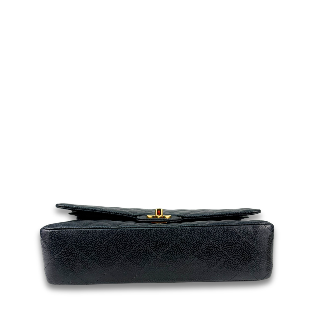 Chanel Black Caviar Medium Double Flap