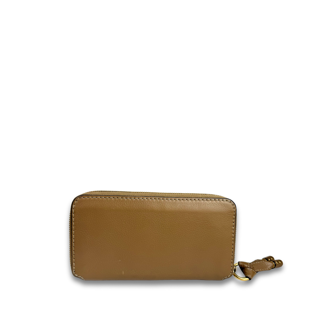 Chloe Marcie Brown Zip Around Wallet