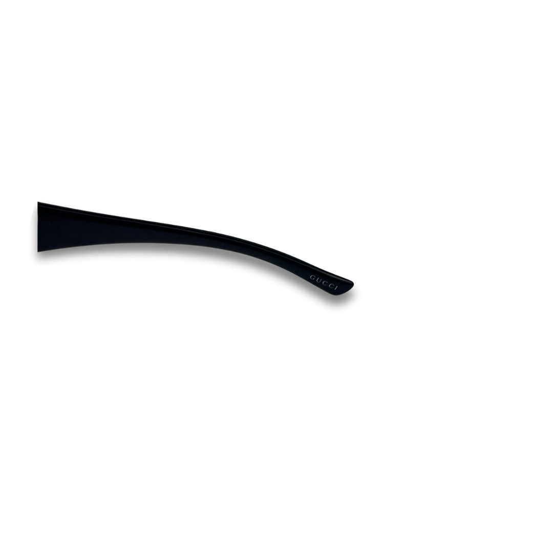 Gucci Black Rectangular Sunglasses
