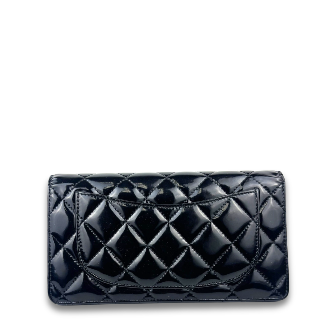 Chanel So Black Patent Bifold Wallet