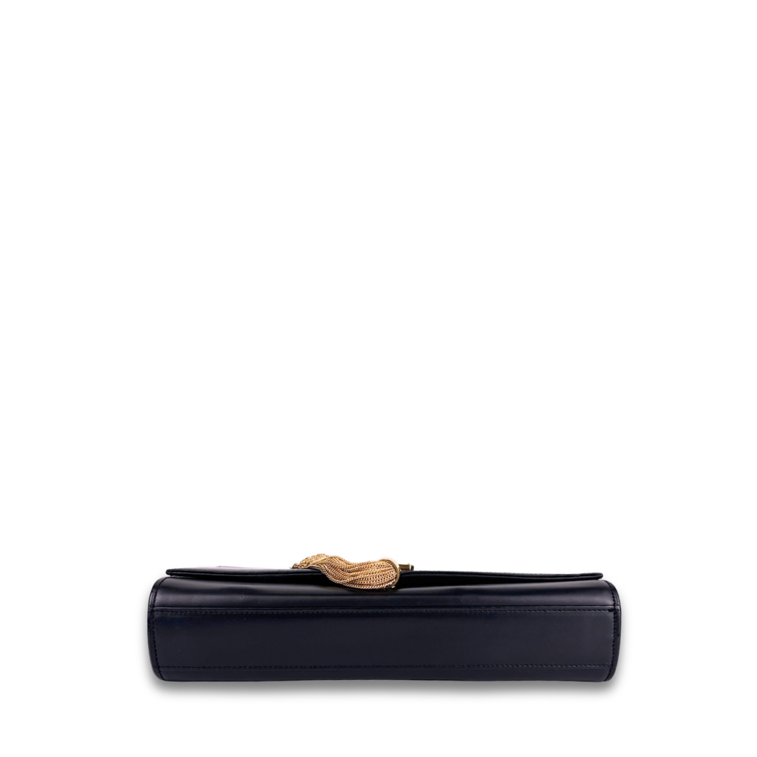 YSL Black Medium Kate Tassel Chain Bag
