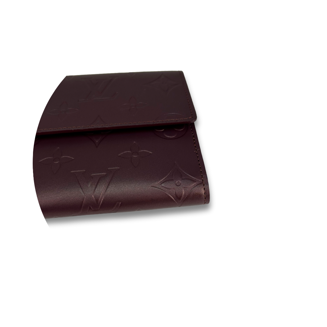 Louis Vuitton Mat Burgundy Porte Tresor International Wallet