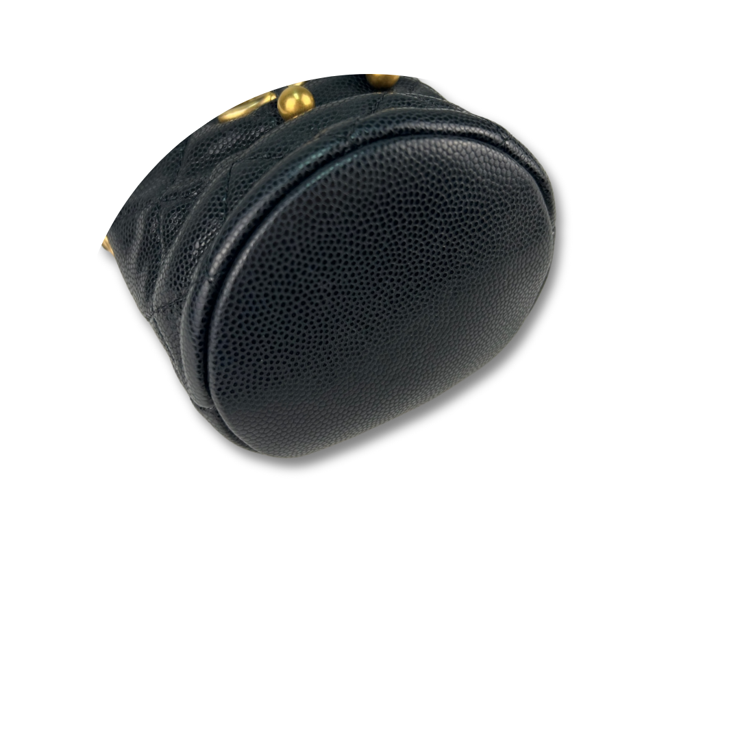 Chanel Caviar Twist My Buttons Mini Bucket Bag