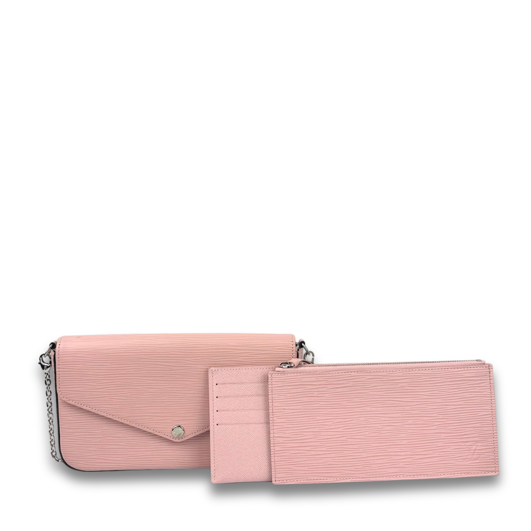 Louis Vuitton Pale Pink Epi Leather Pochette Felicie