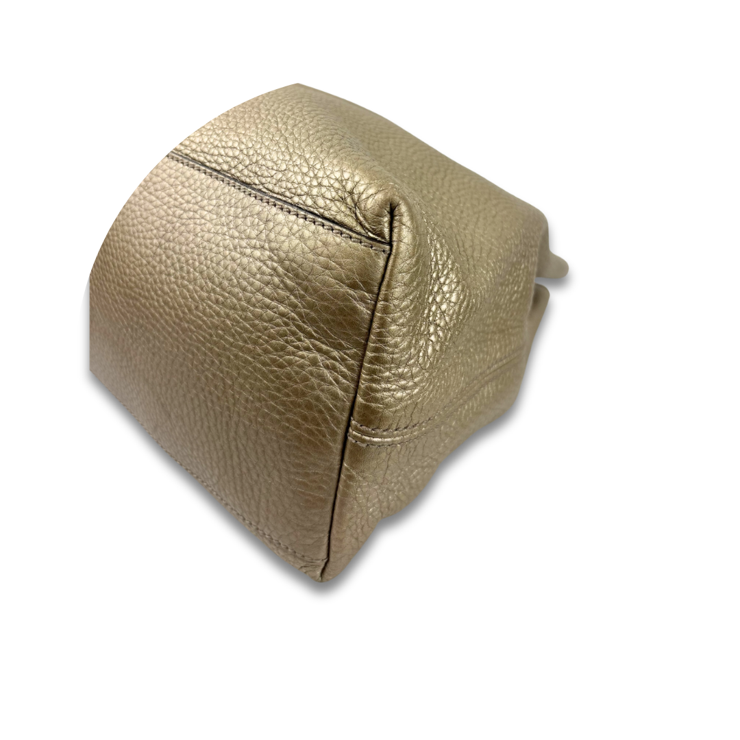 Gucci Metallic Gold Soho Chain Tote