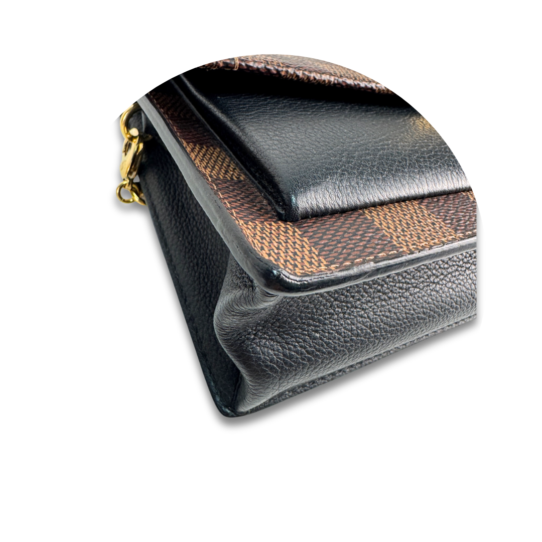 Louis Vuitton Damier Ebene Vavin Chain Wallet