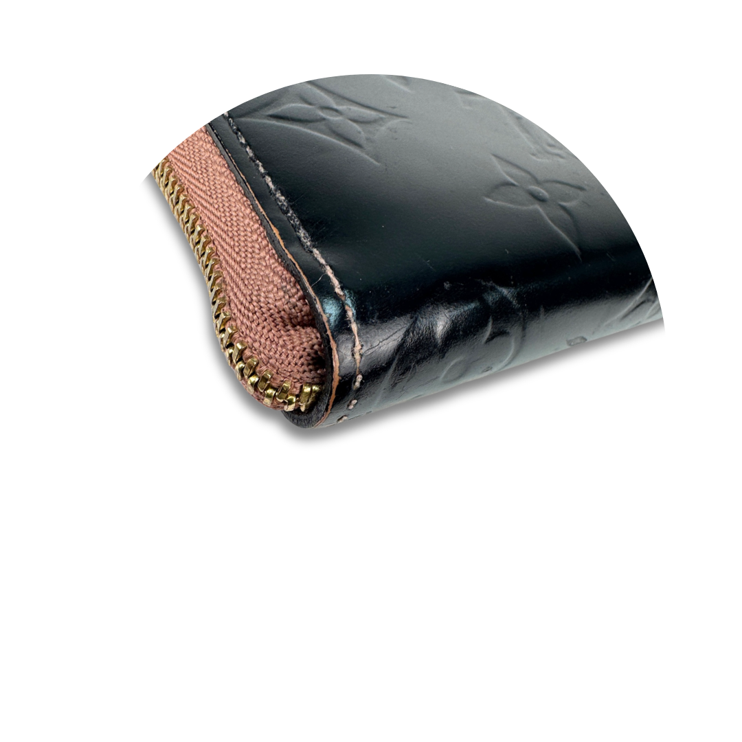 Louis Vuitton Black Monogram Mat Zippy Coin Purse