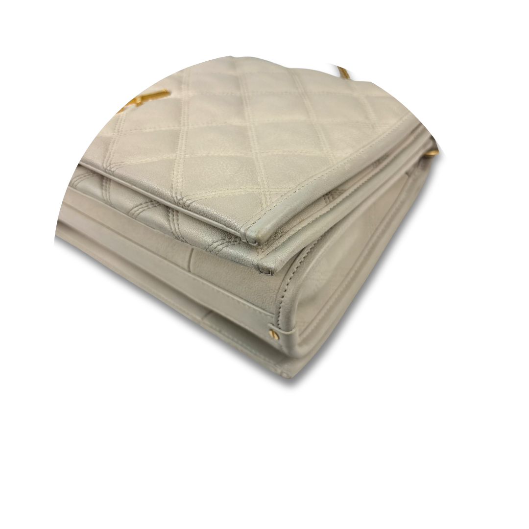 YSL Off White Becky Shoulder Bag