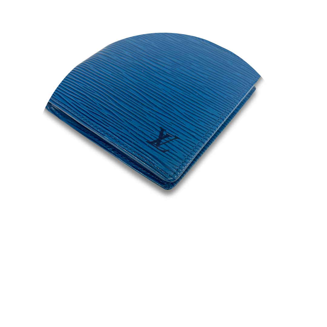 Louis Vuitton Blue Epi Leather Bifold Marco Wallet