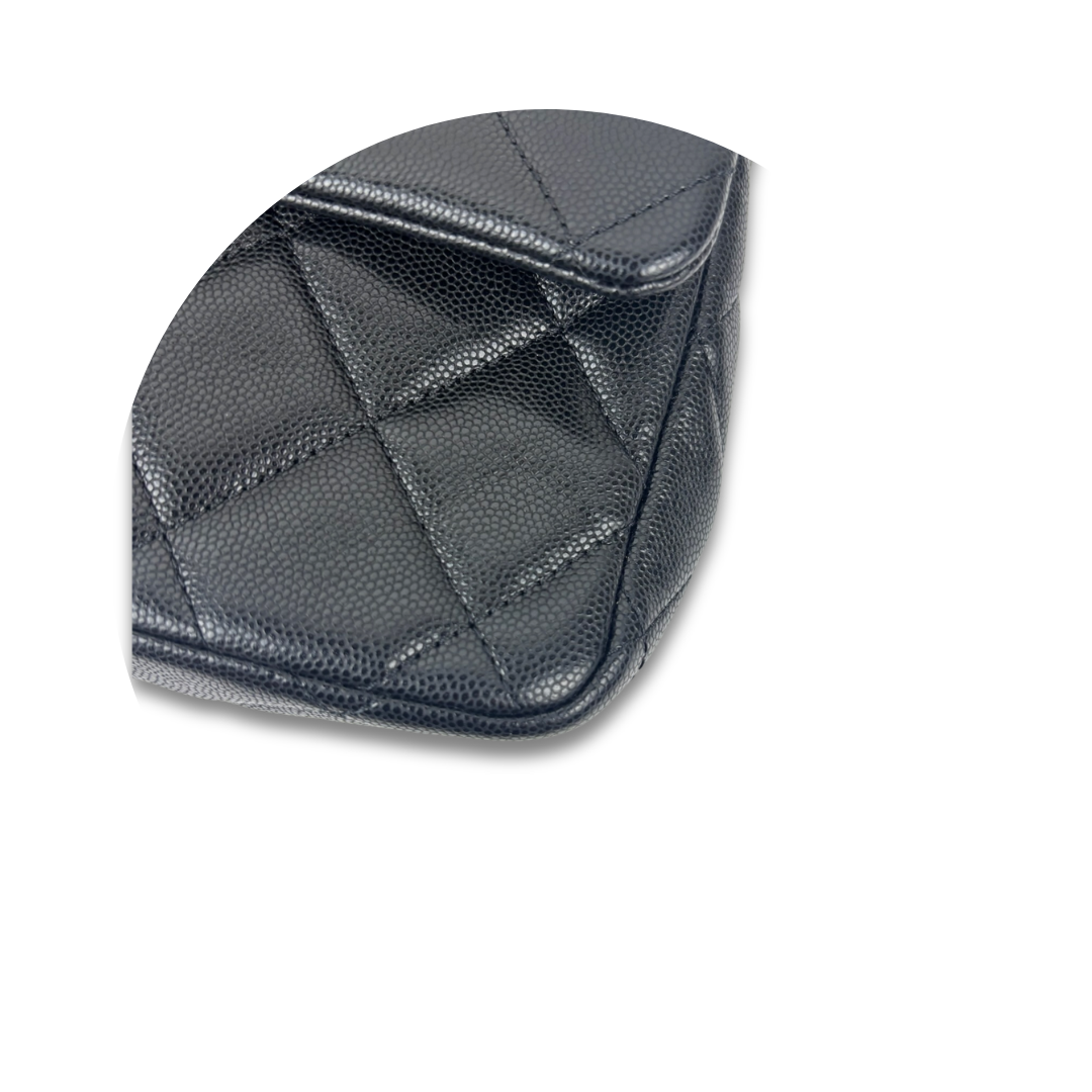 Chanel Quilted Chain Rows Small Flap Bag