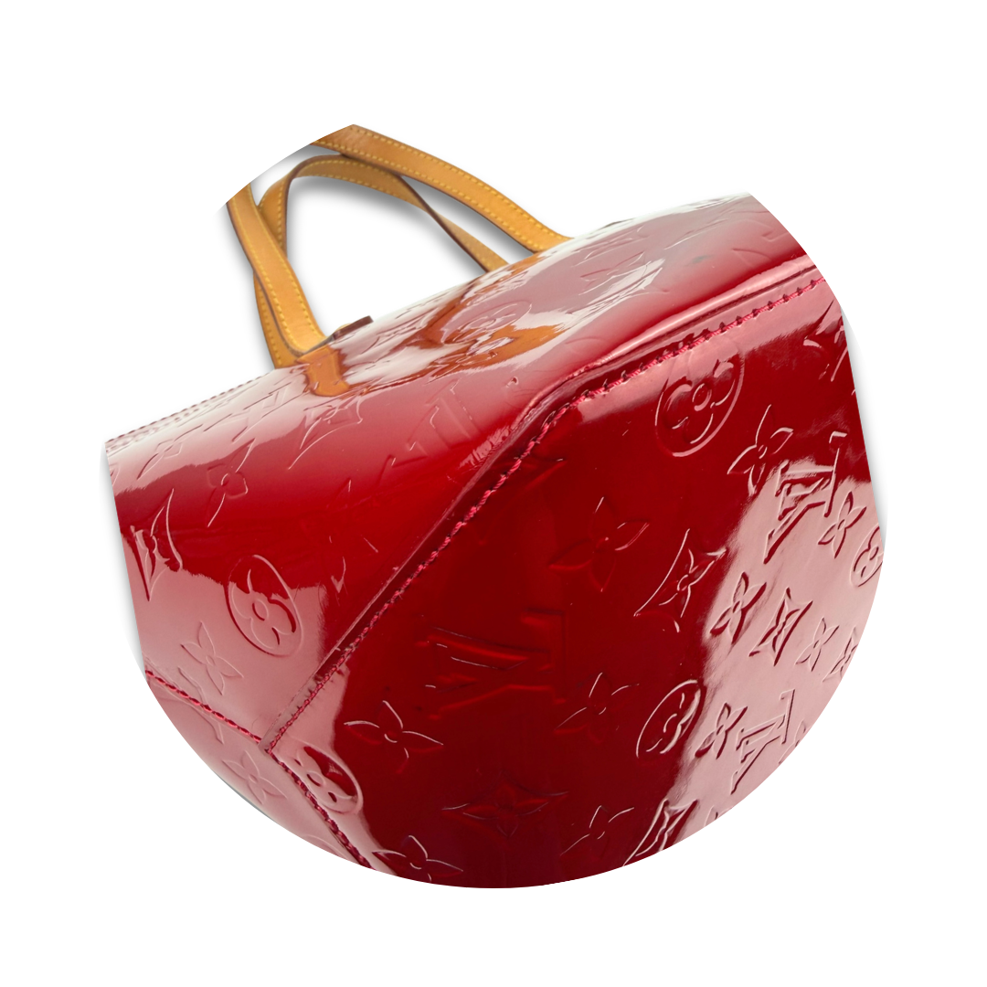 Louis Vuitton Red Vernis Bellevue PM